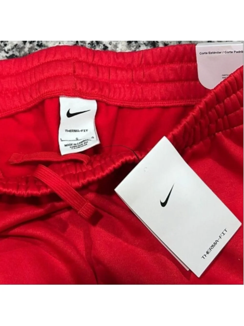 Nike Therma-FIT Kids Training Pants XL Red Athletic Joggers Standard Fit